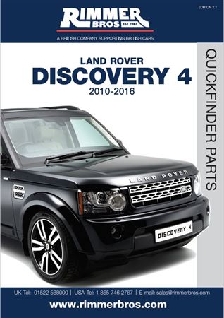 Land Rover Discovery 4 Catalogue 10-16 - DISCO4 CAT - Rimmer Bros